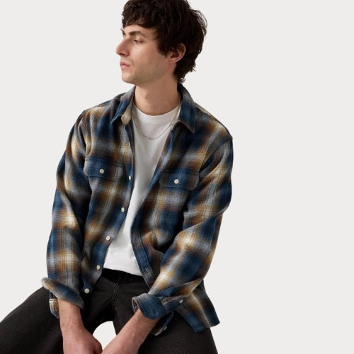 Рубашка муж.JACKSON WORKER WARWICK PLAID VINTAGE IN