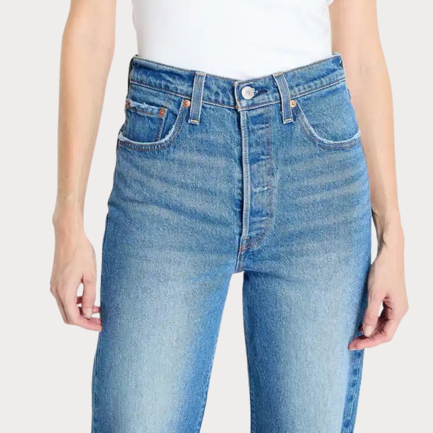 Джинсы Ribcage Full Length Jeans