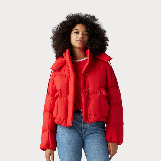 Короткий пуховик Western Bubble Flame Jacket