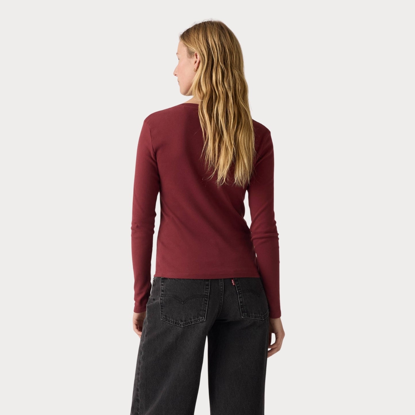 Лонгслив ESSENTIAL HM LS VNECK CHOCOLATE TRUFFLE