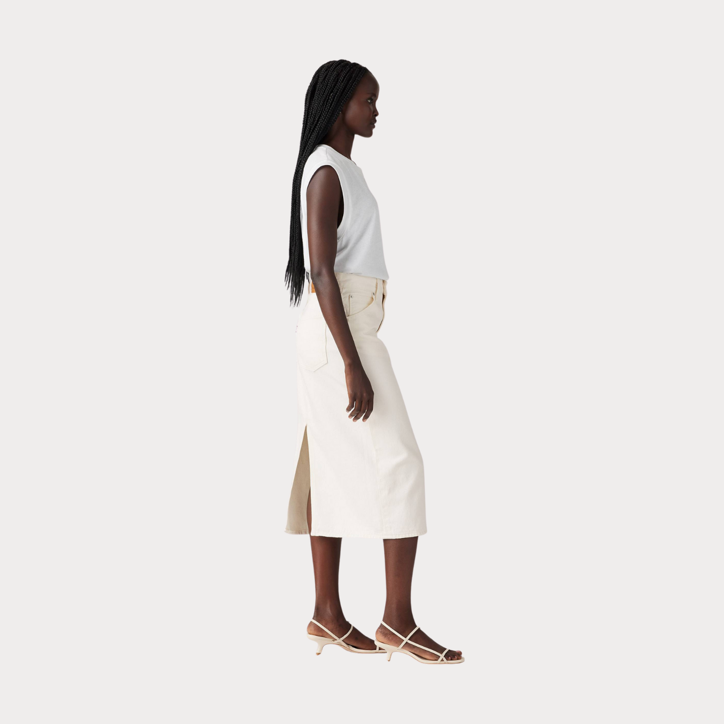 Юбка жен. Hr Back Slit Skirt Snowing In La