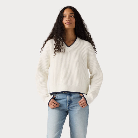 Свитшот REESE VNECK SWEATER TOFU COTTON