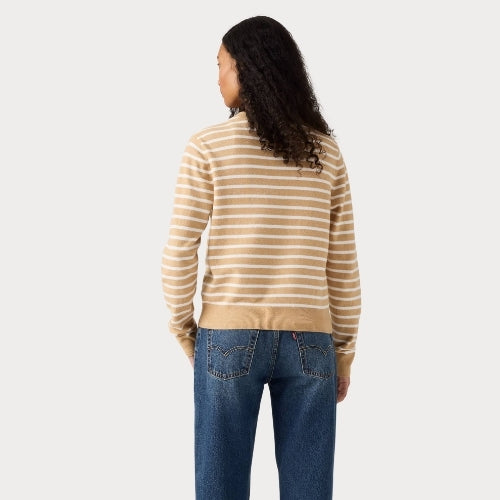 Кардиган жен.SUPER SOFT CREWNECK CARDI PARIS STRIPE