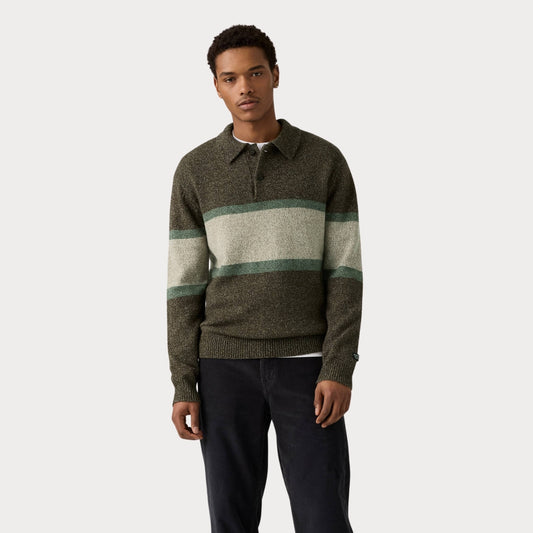 Свитер муж.REDWOOD RUGBY SWEATER ORSON STRIPE BRAC