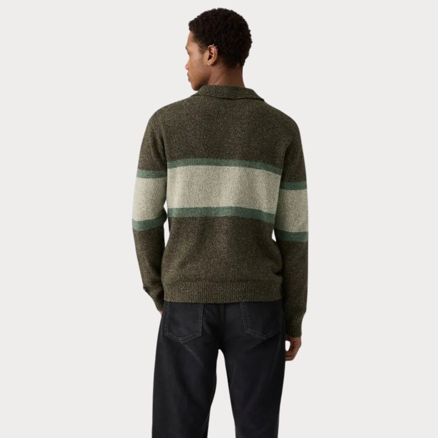 Свитер муж.REDWOOD RUGBY SWEATER ORSON STRIPE BRAC