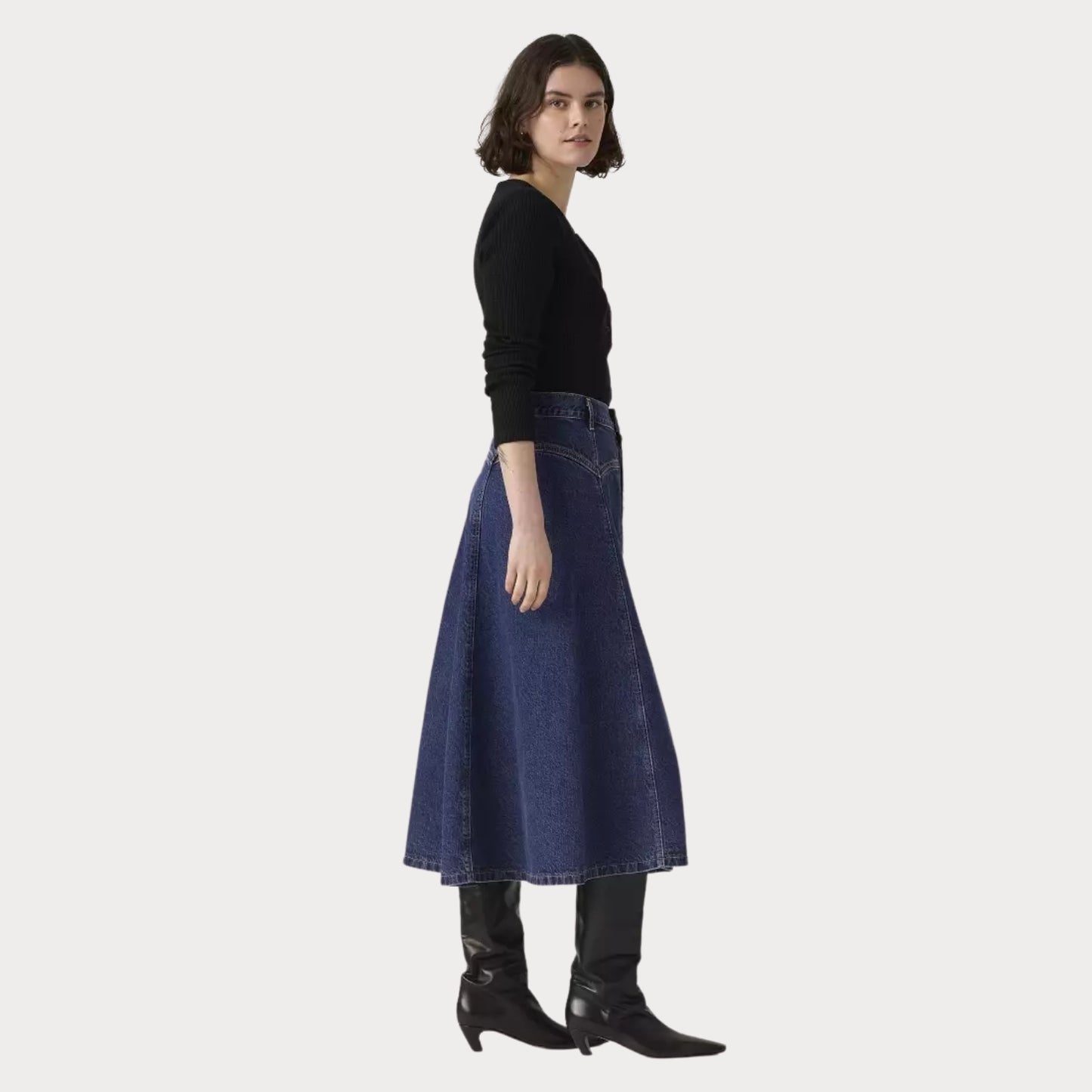 Юбка YOKED WESTERN SKIRT SLIGHTLY CIRCULAR