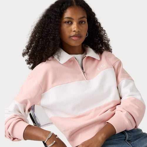 Свитшот Gr Banks 1/4 Zip Collar Ls N Peachskin