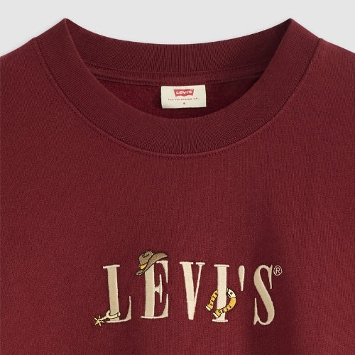 Свитер жен.GR LEO LS CREW CREW SERIF WESTERN MOTIF