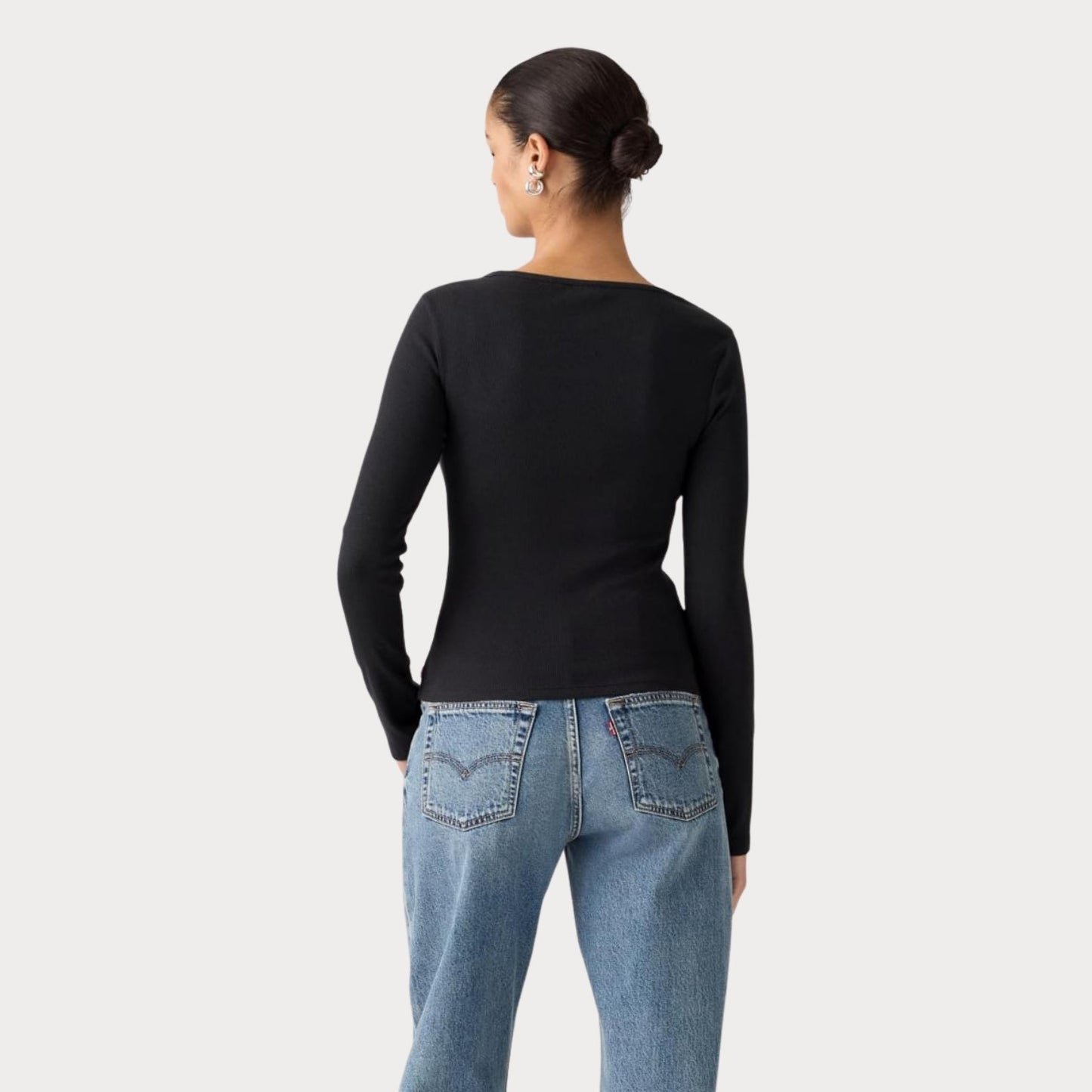 Лонгслив ESSENTIAL SQRD NECK LONG SLEEVE ANTHRAC