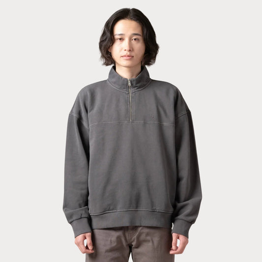 Худи MARINA QUARTER ZIP GARMENT DYE BLACKENE
