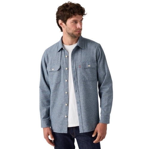 Рубашка муж.JACKSON WORKER NAVY TRICOLOR GRINDLE
