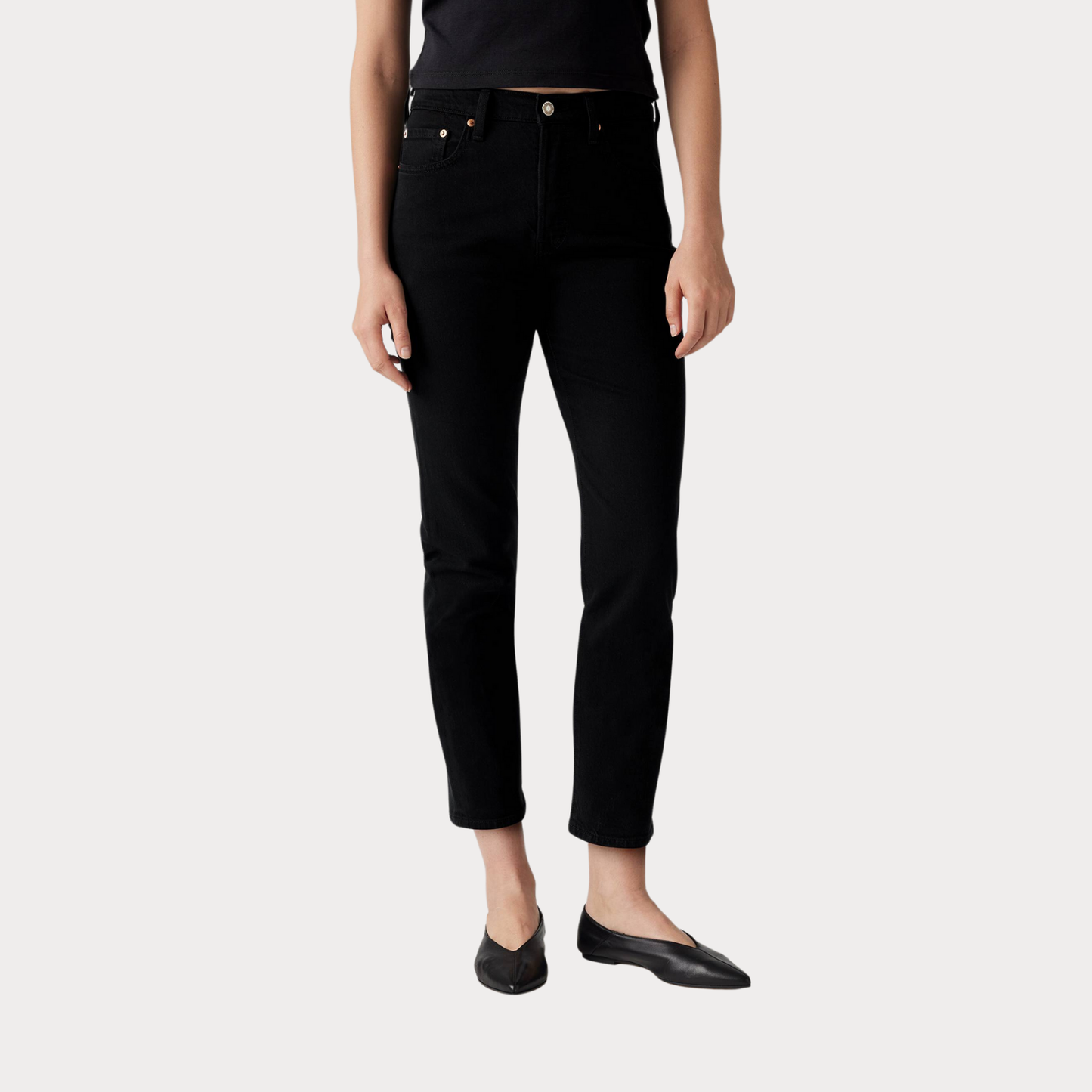 Джинсы 501 Crop Black Sprout