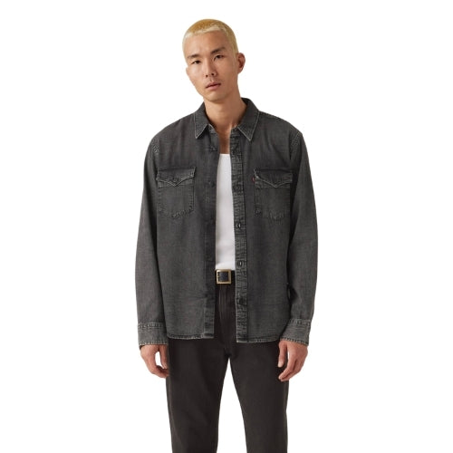 Рубашка муж.RELAXED FIT WESTERN NIGHT SHADOW BLACK