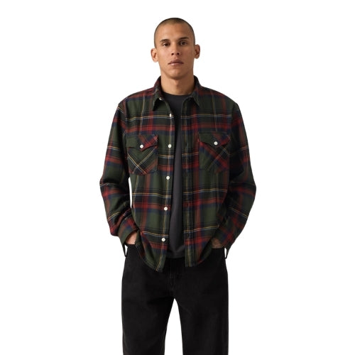 Рубашка муж.RELAXED FIT WESTERN HERMAN PLAID DUFFEL