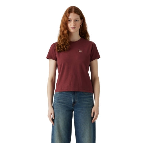 Футболка жен.GRAPHIC CLASSIC TEE LS PATCH CHOCOLATE