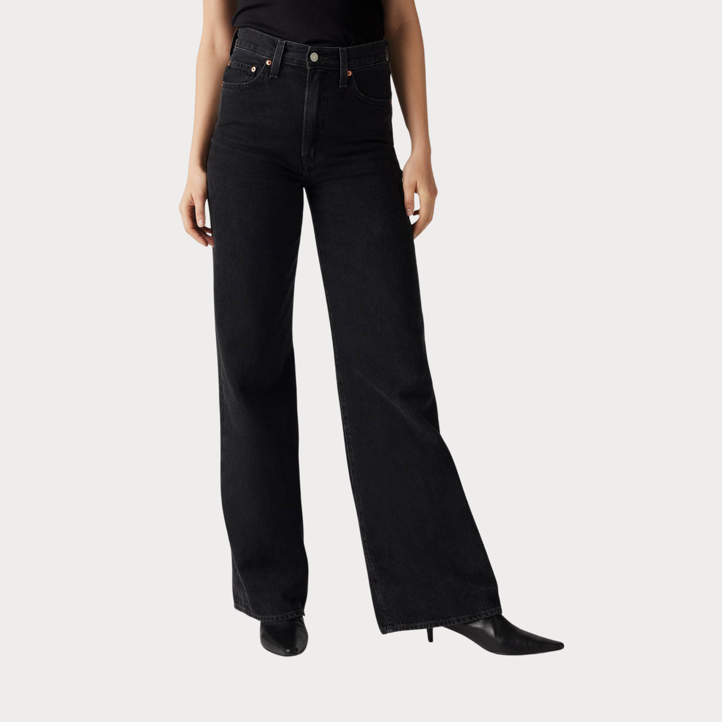 Джинсы RIBCAGE Wide Leg