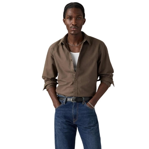 Рубашка муж.AUTHENTIC BUTTON DOWN KHAKI GREEN GARME
