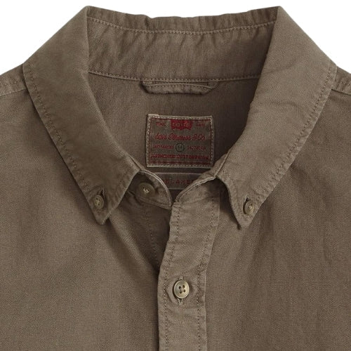 Рубашка муж.AUTHENTIC BUTTON DOWN KHAKI GREEN GARME