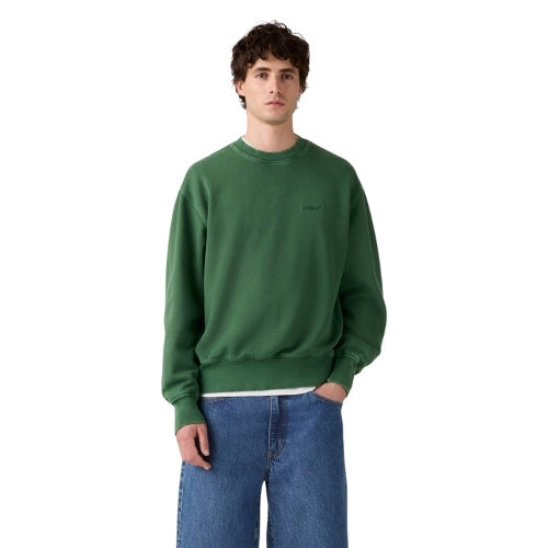 Свитер муж.AUTHENTIC CREW GARMENT DYE DARK GREEN G