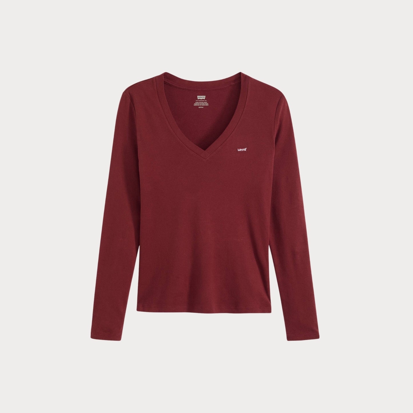 Лонгслив ESSENTIAL HM LS VNECK CHOCOLATE TRUFFLE