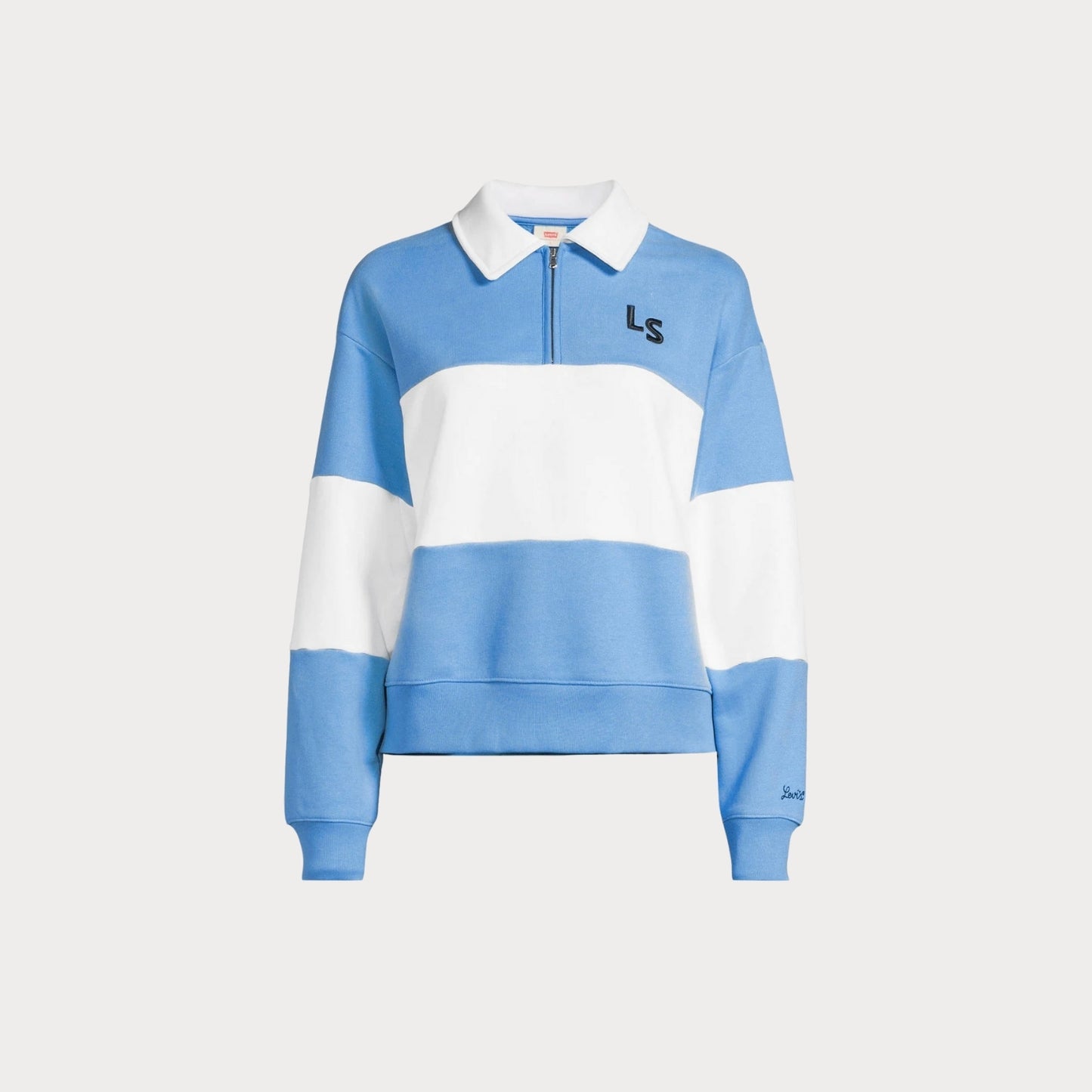 Свитер GR BANKS 1/4 ZIP COLLAR LS N AZURE BLUE