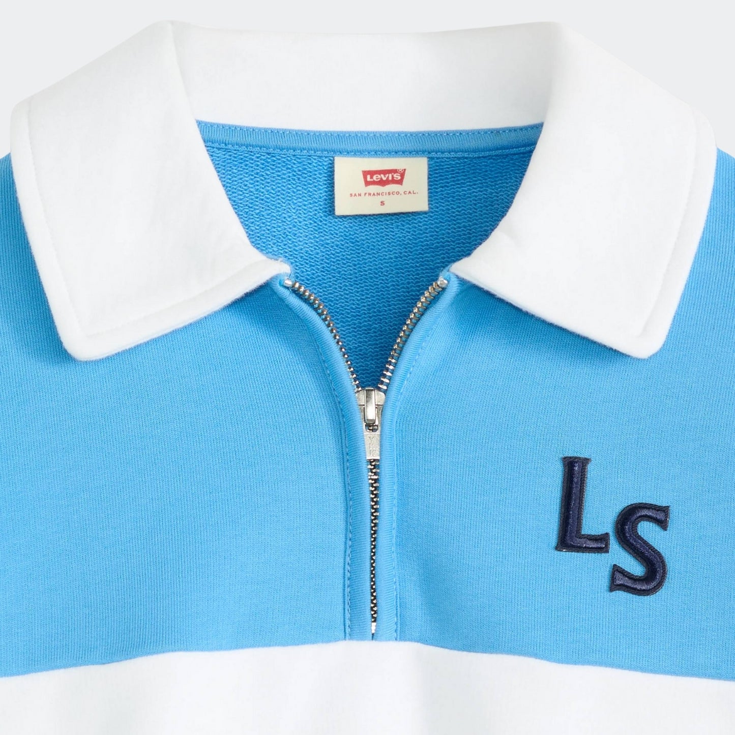 Свитер GR BANKS 1/4 ZIP COLLAR LS N AZURE BLUE